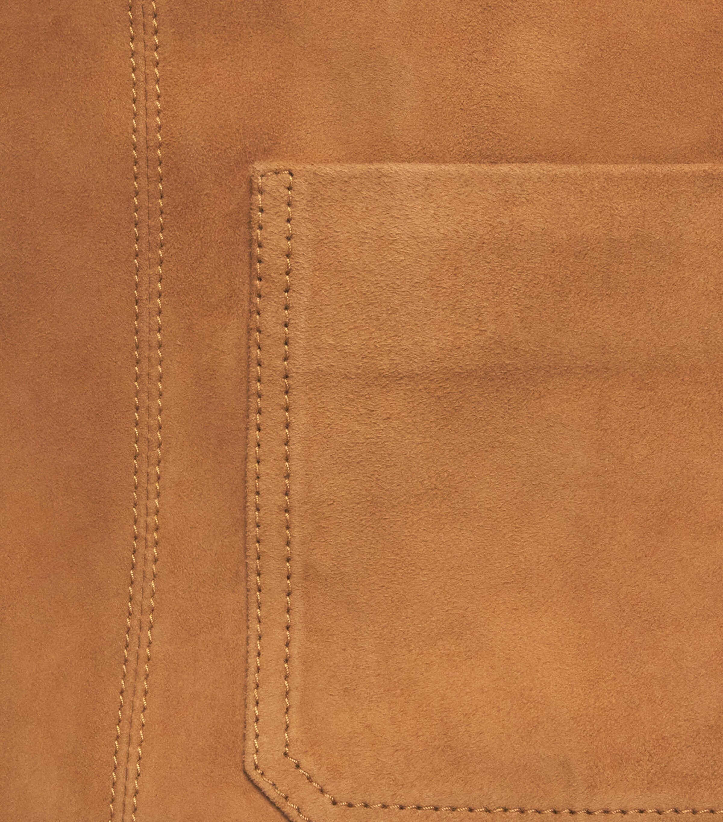 ME+EM Womens Suede Boxy Luxe T-Shirt Cigaro Brown Image 6