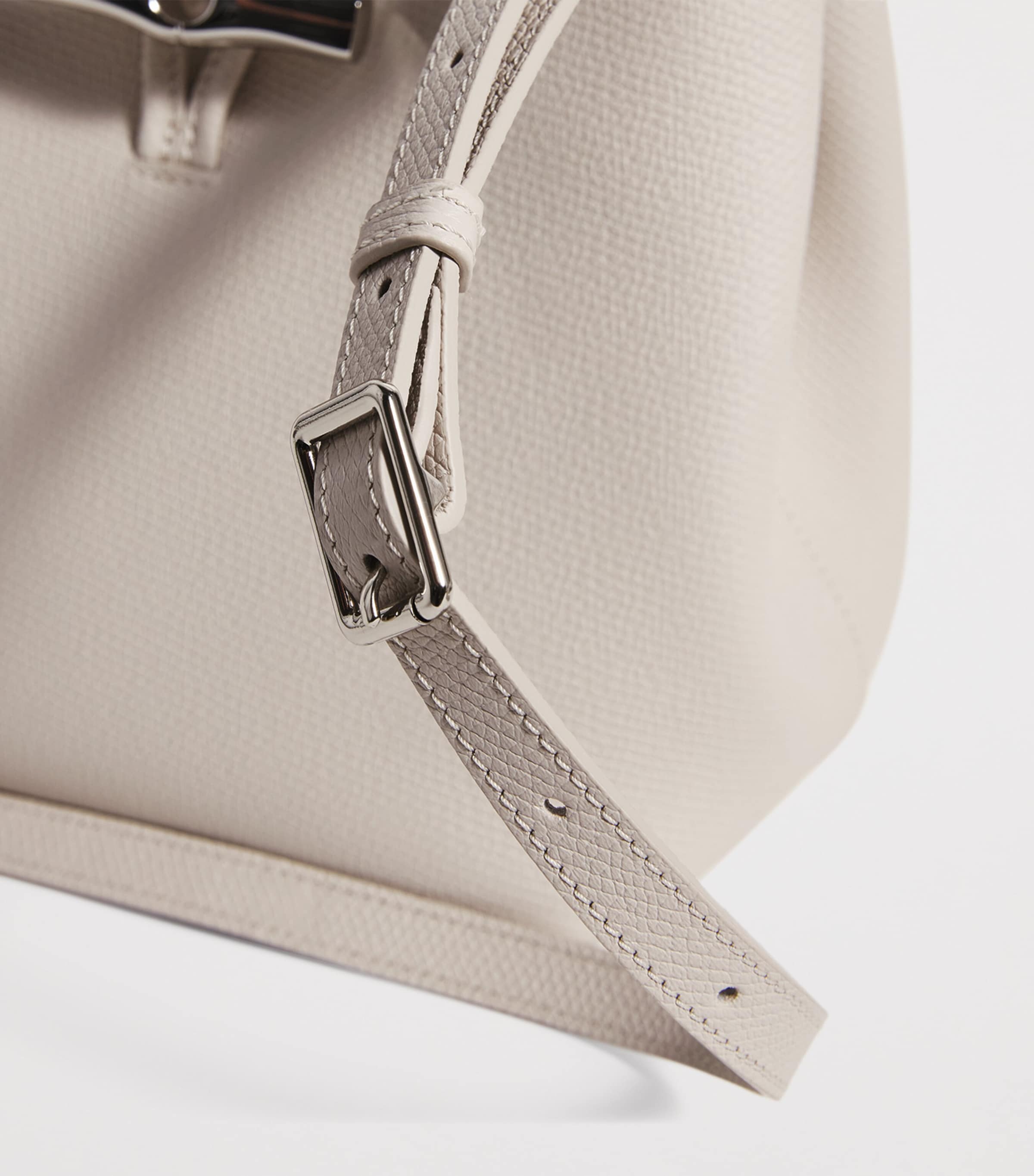 Small Leather Le Roseau Top-Handle Bag 555 PAPER Image 6