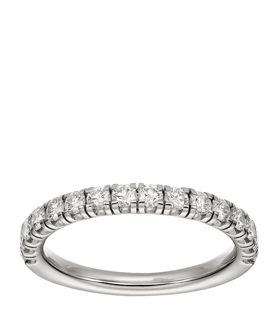 Platinum and Diamond Étincelle de Cartier Wedding Band SILVER Image 1