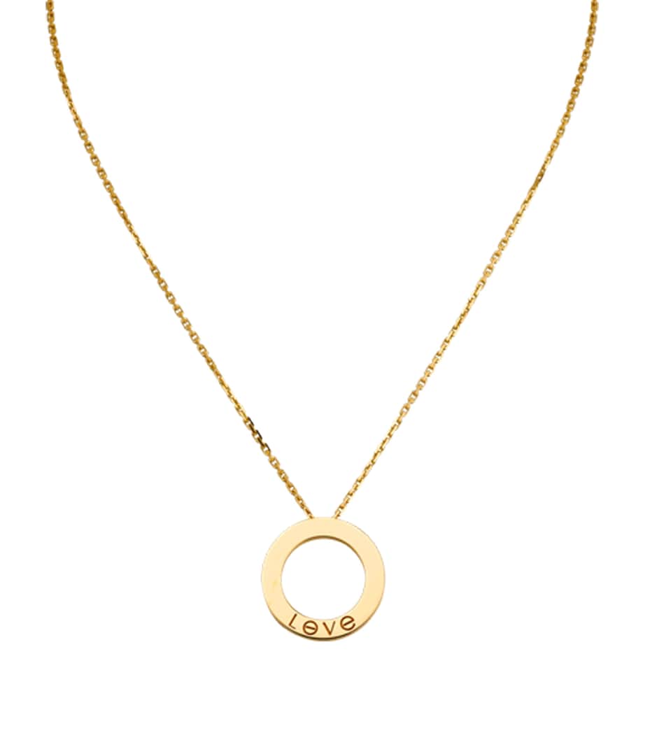 Yellow Gold Love Necklace YELLOW GOLD Image 2