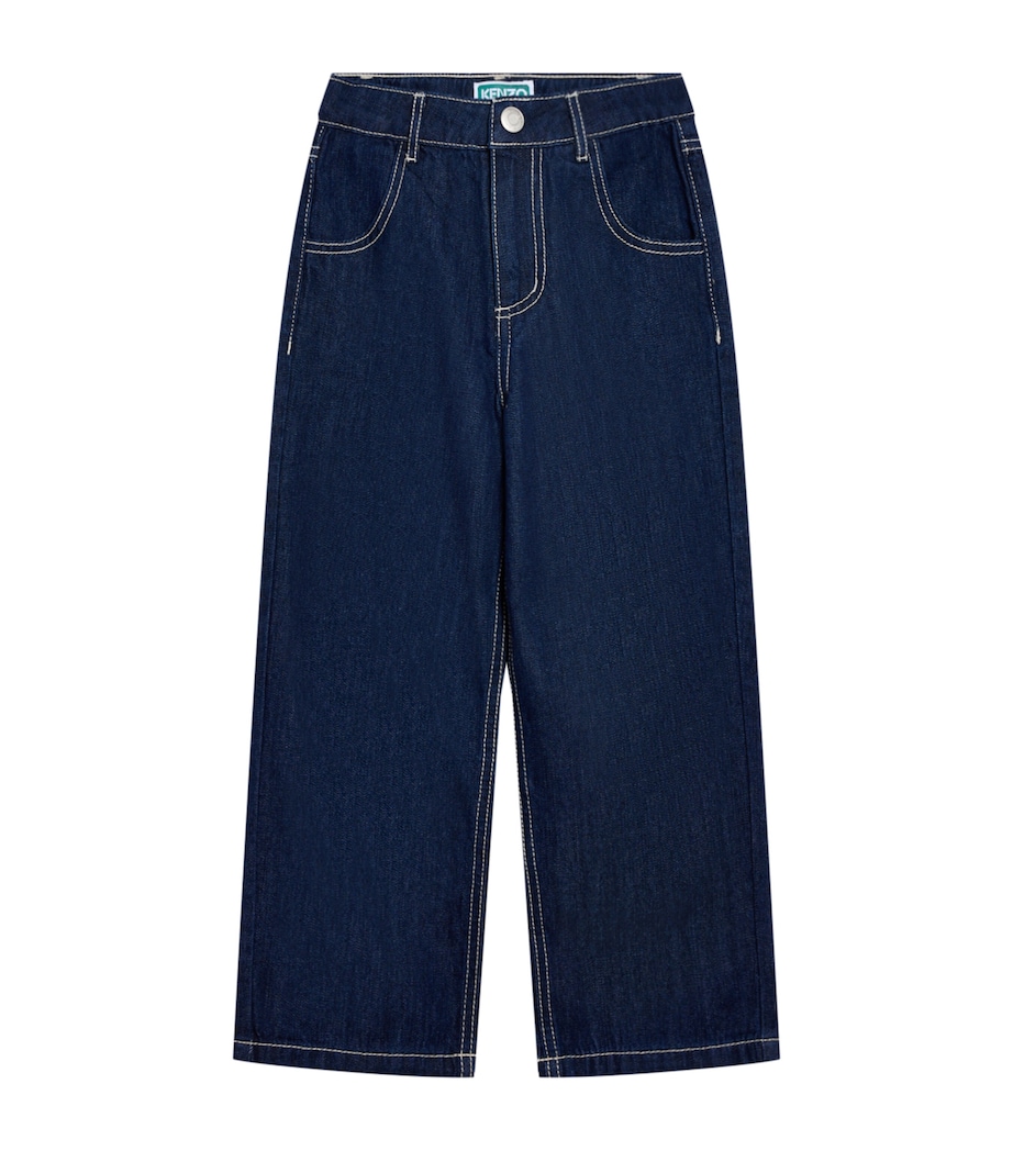 Embroidered Galaxy Jeans (3-14 Years) RAW DENIM Image 1