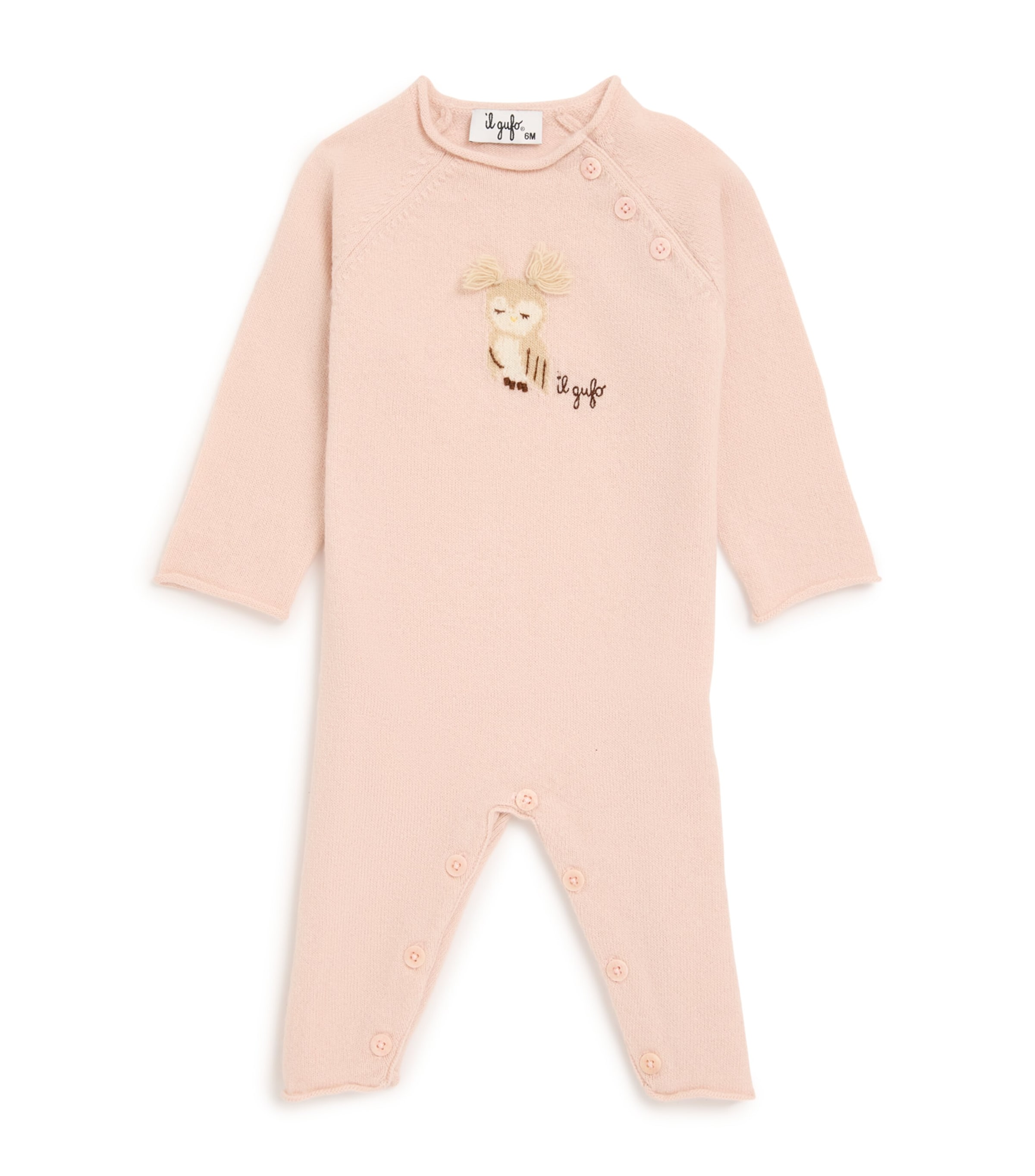Cotton Owl All-In-One (3-12 Months) 304SMOOTHIE PINK Image 1