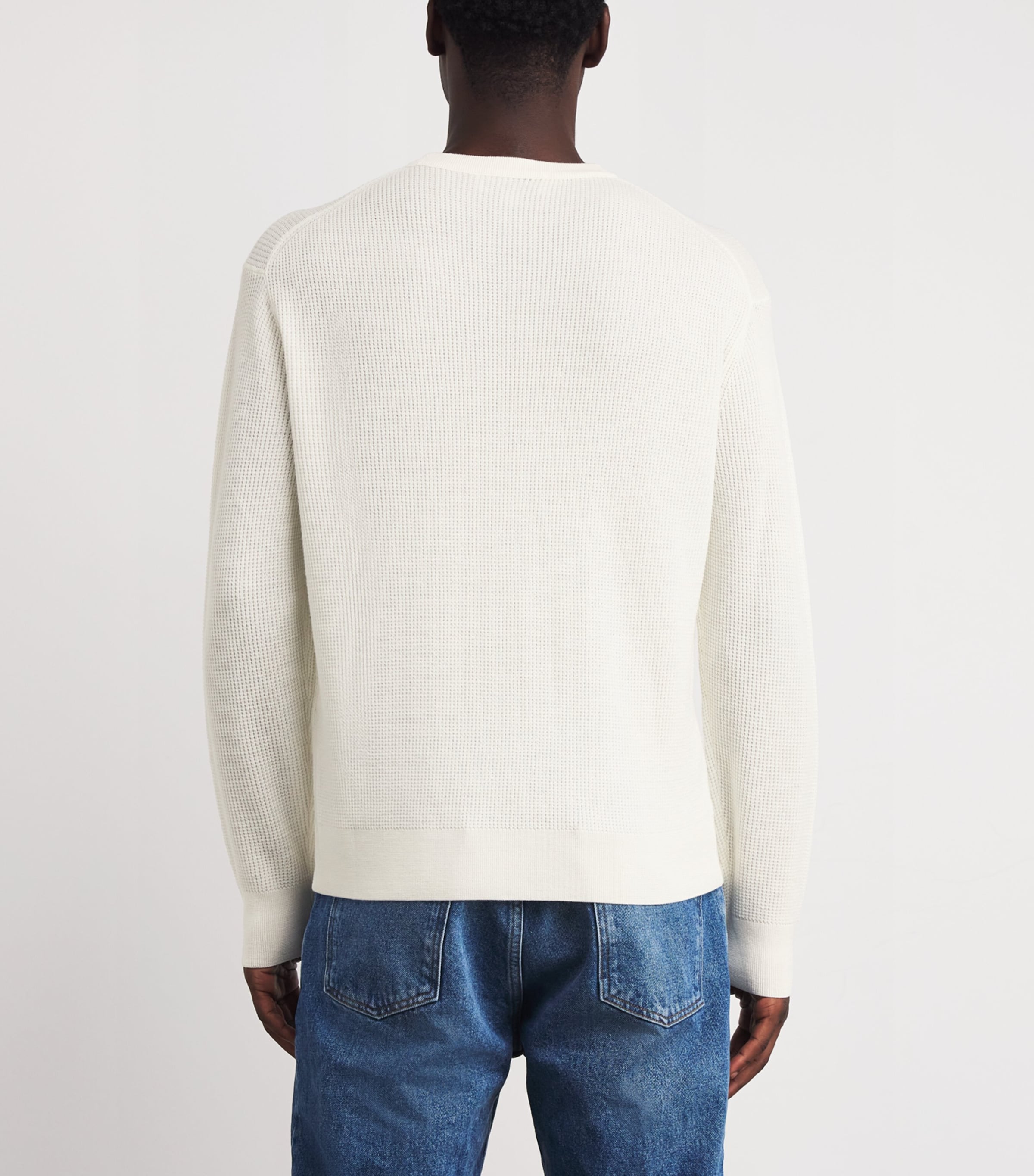 x Aaron Levine Merino-Cashmere Portland Sweater PARCHMENT Image 4