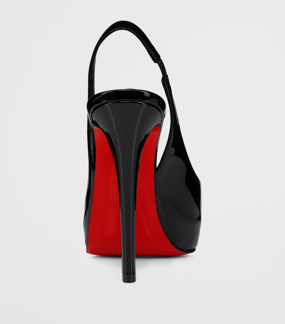 Christian Louboutin Lady Fanny Sling Patent Leather Slingback Pumps 120 Image 3