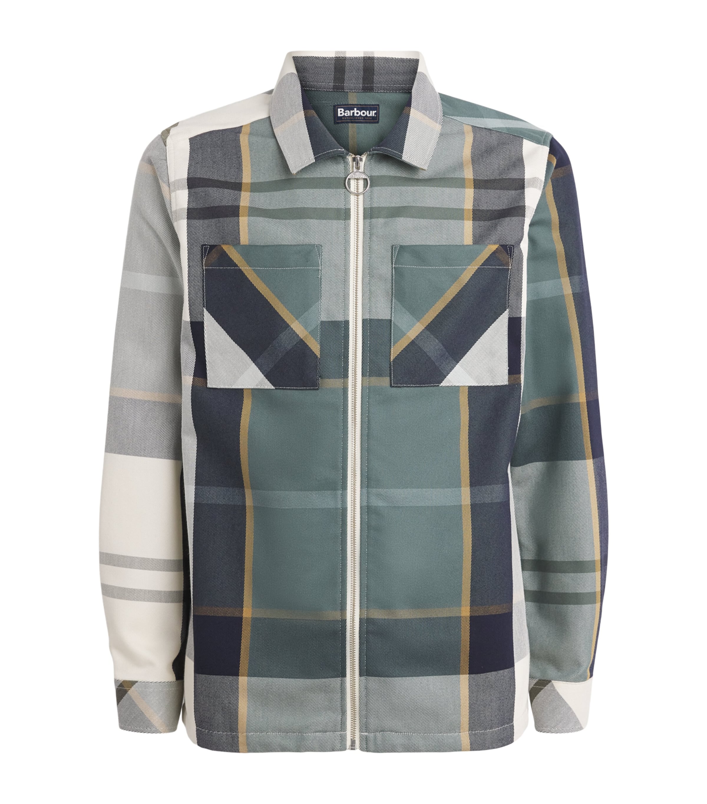 Barbour Mens Tartan Ettrick Shacket Meadow Brook Tartan Image 1