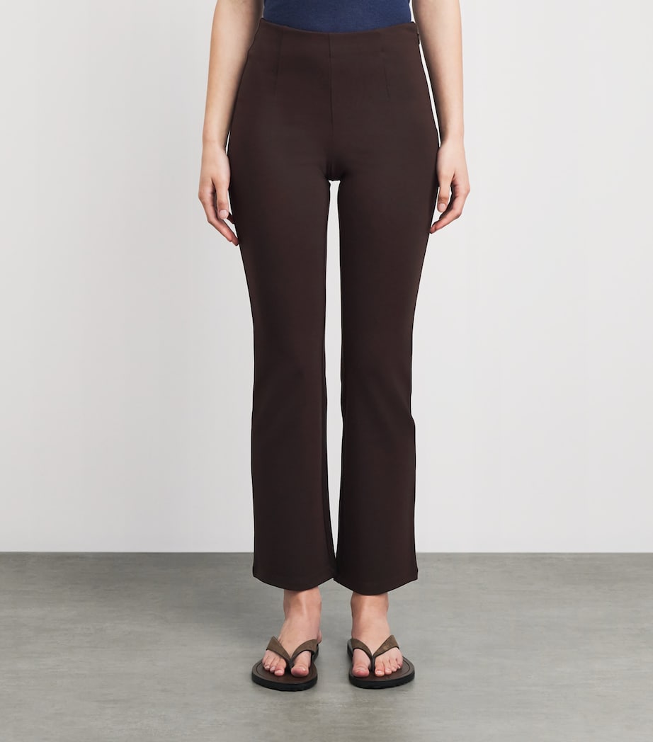 Skims Womens Pintuck Straight Trousers Espresso Image 4