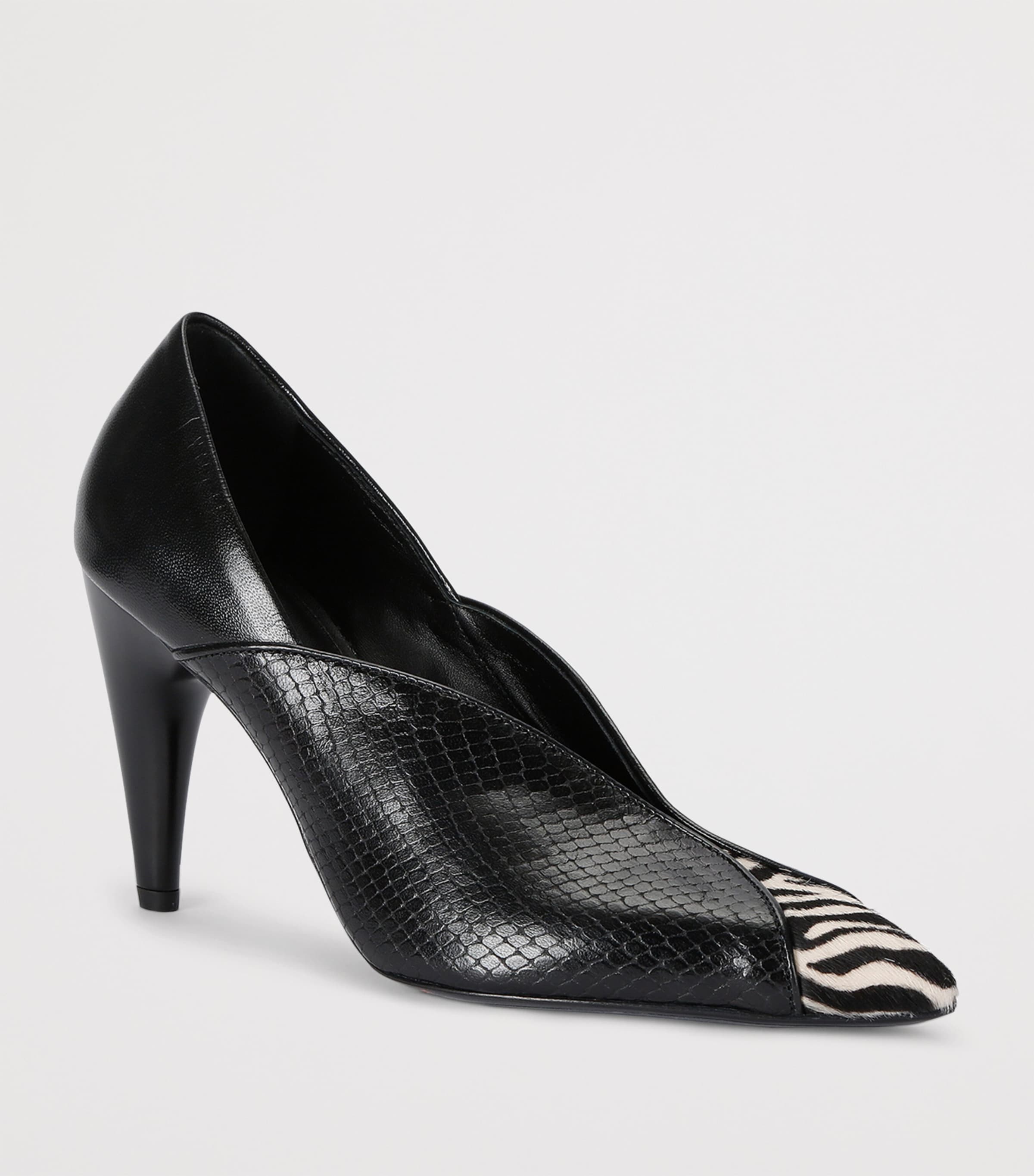 Isabel Marant Leather Luza Pumps 90 Black/comb Image 2