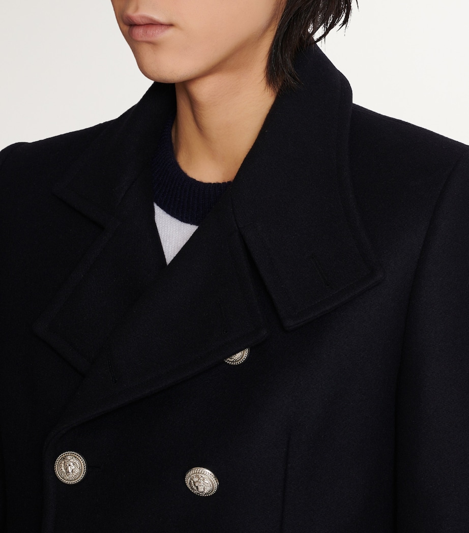 Virgin Wool Coat 0PA NOIR Image 7