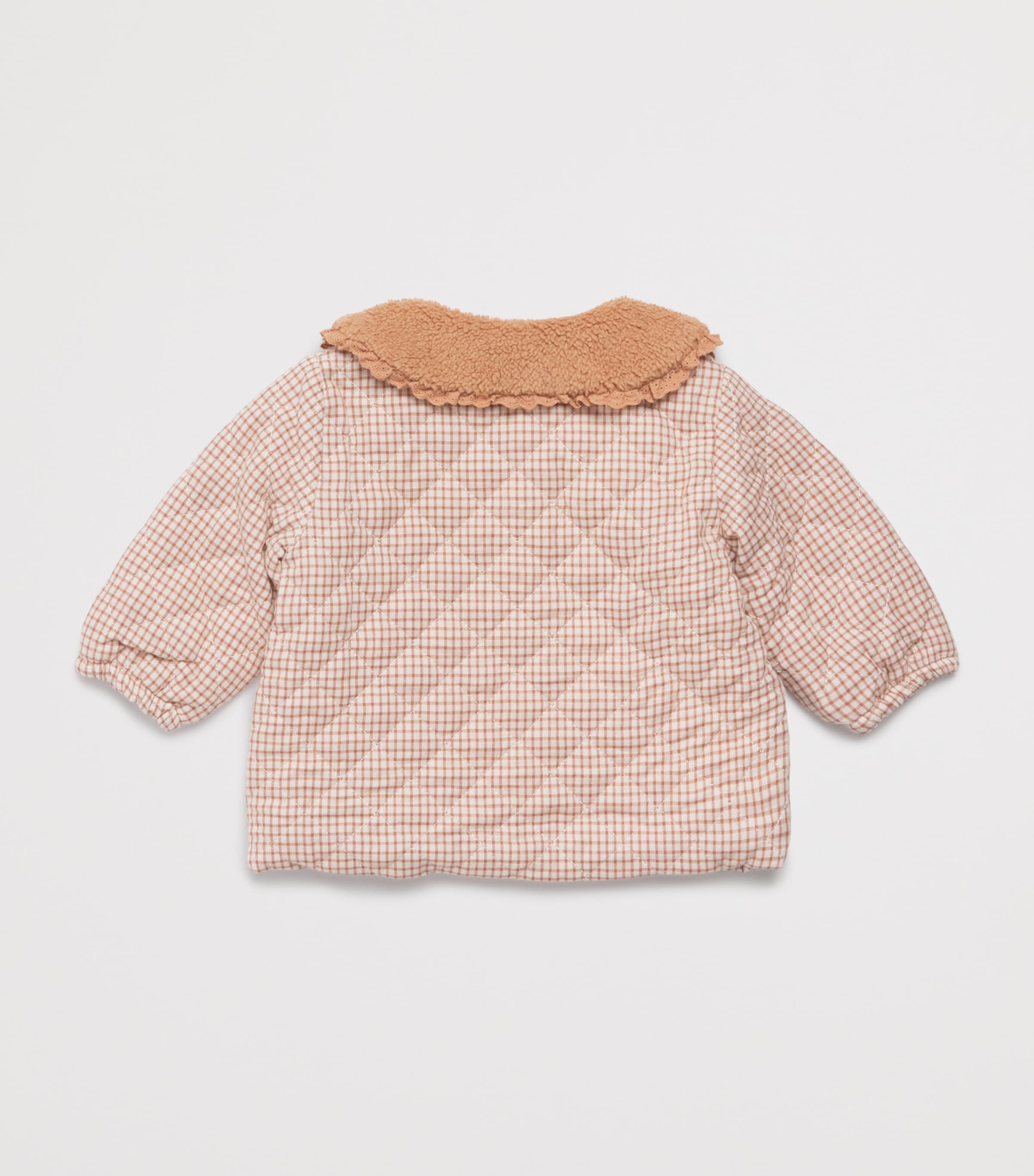 Gingersnaps Cotton Sherpa-Trim Astrid Jacket (6-36 Months) Brown Image 2