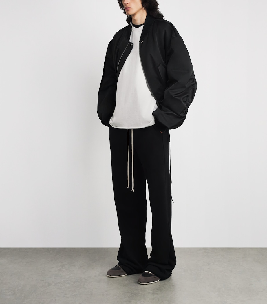 Rick Owens Mens Organic Cotton Crew-Neck Sweatshirt Milk Wash Image 2