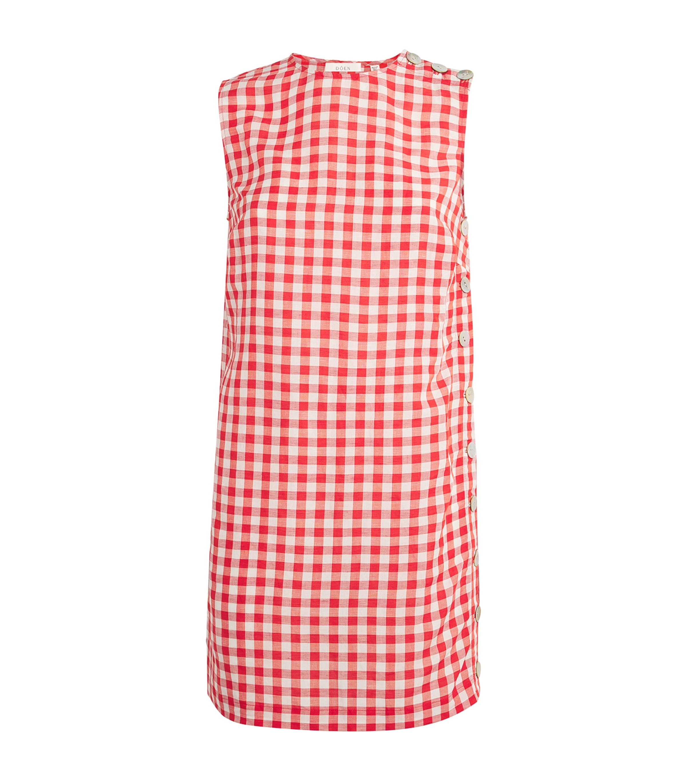 Doen Coraline Gingham Woven Mini Dress