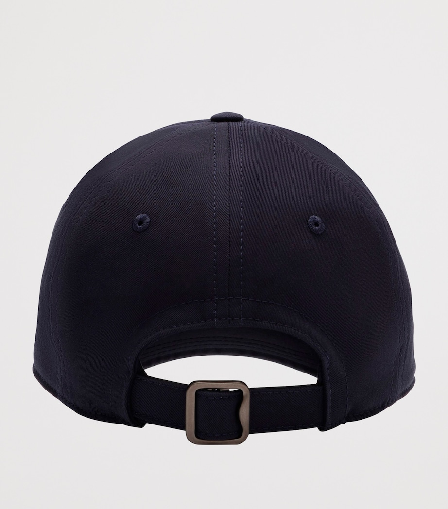 Burberry Tropical Gabardine Knight Baseball Cap Navy Image 4