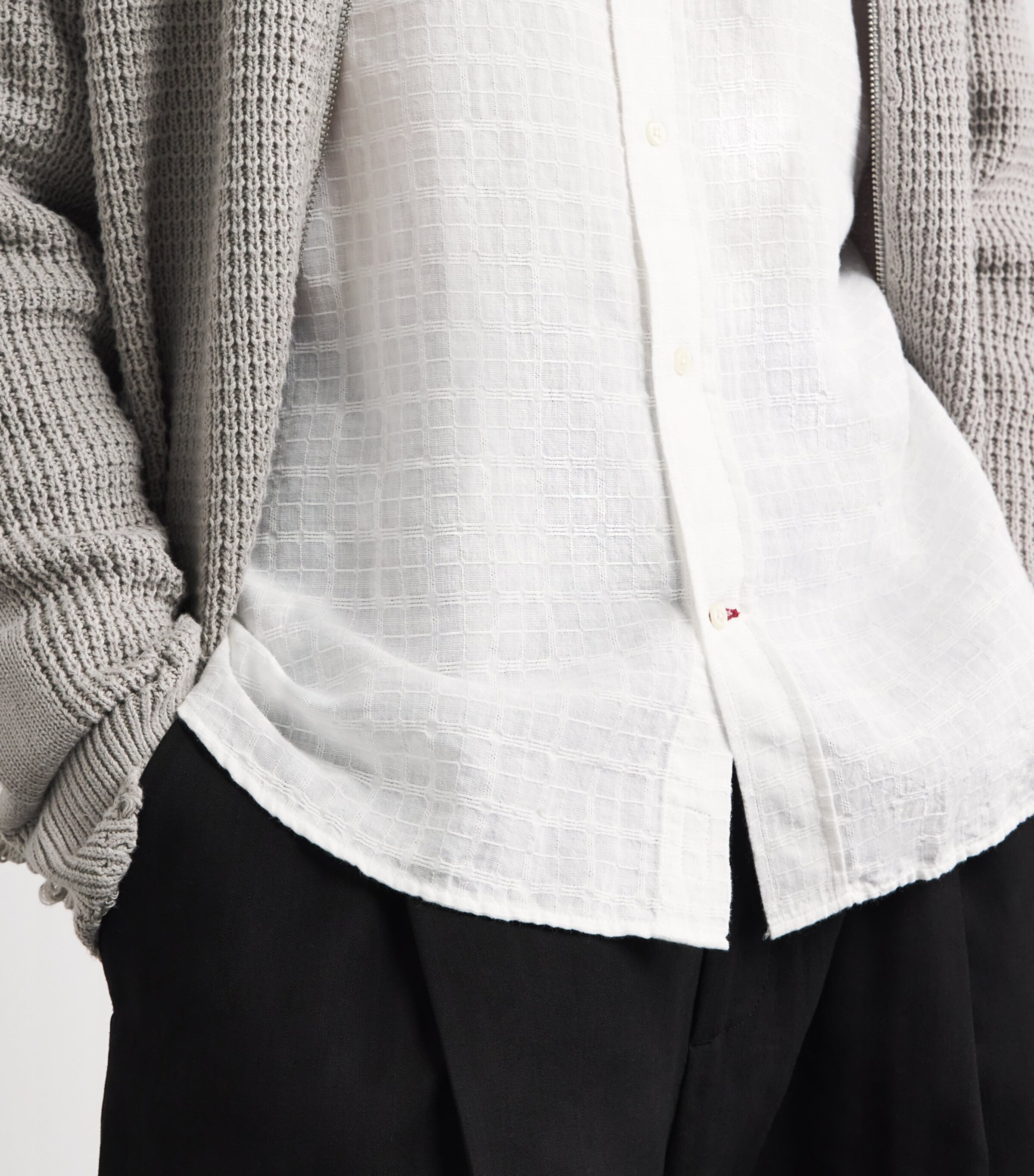 Oliver Spencer Mens Organic Cotton Brook Shirt White Image 3