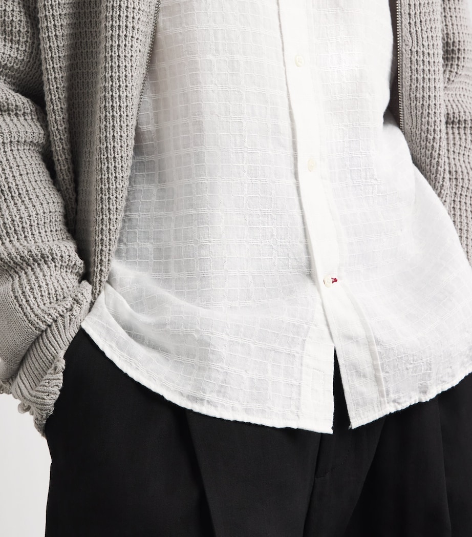 Oliver Spencer Mens Organic Cotton Brook Shirt White Image 3
