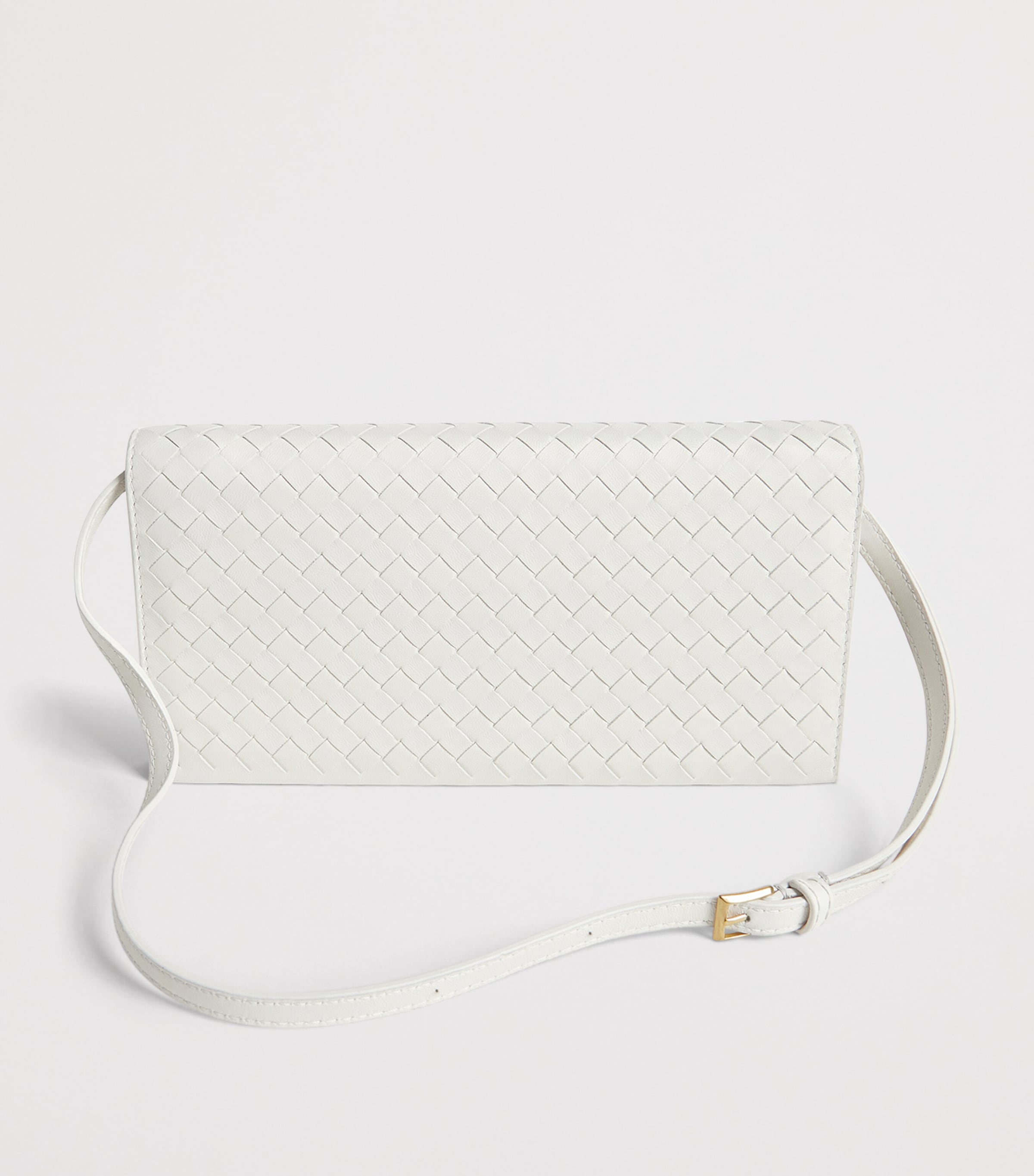 Bottega Veneta Leather Intrecciato Piccolo Envelope Pouch Image 7