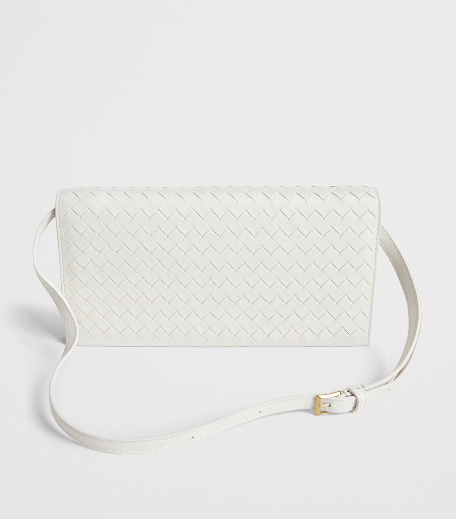 Bottega Veneta Leather Intrecciato Piccolo Envelope Pouch Image 7