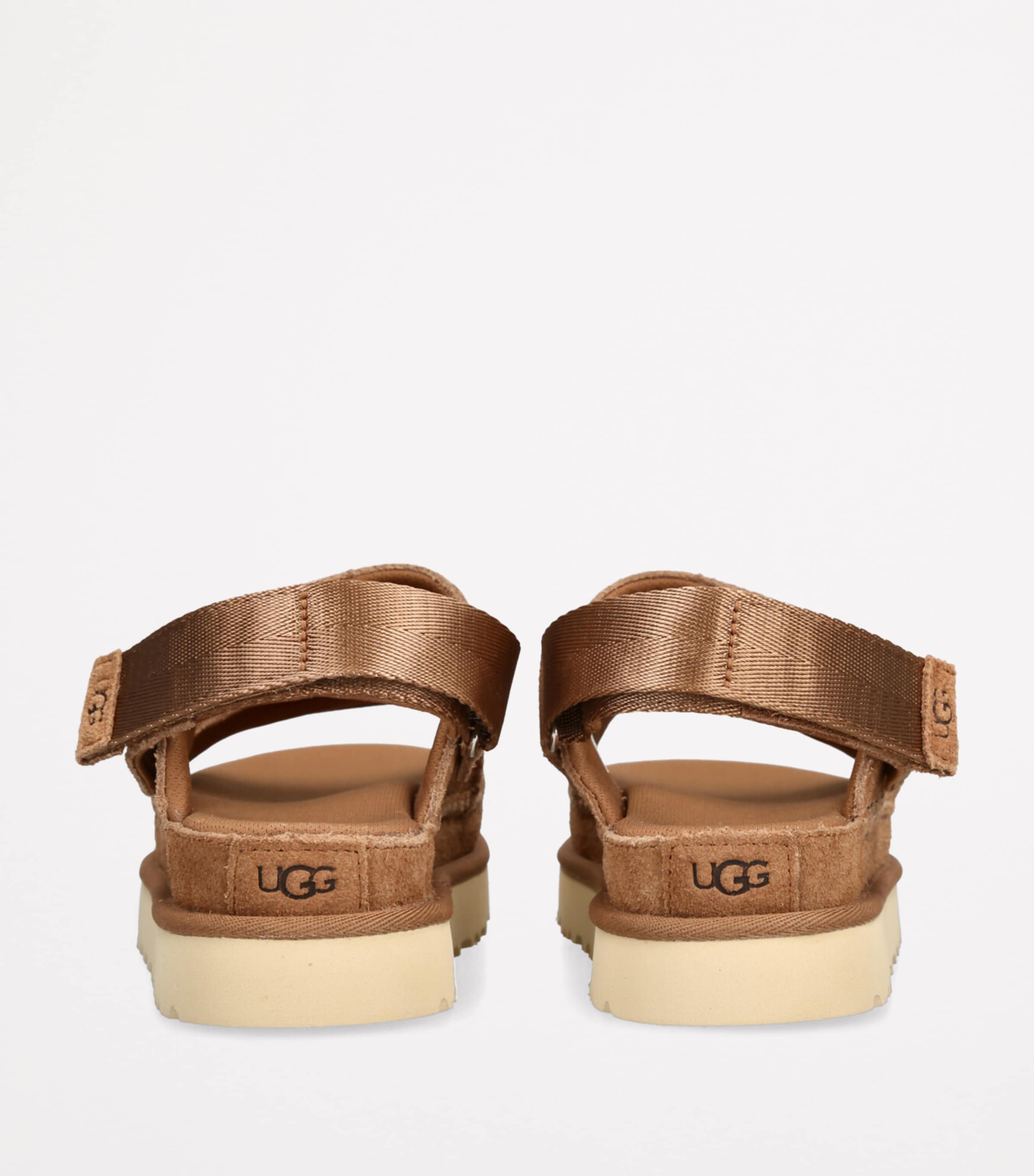 UGG Suede Goldenstar Glide Sandals Tan Image 2