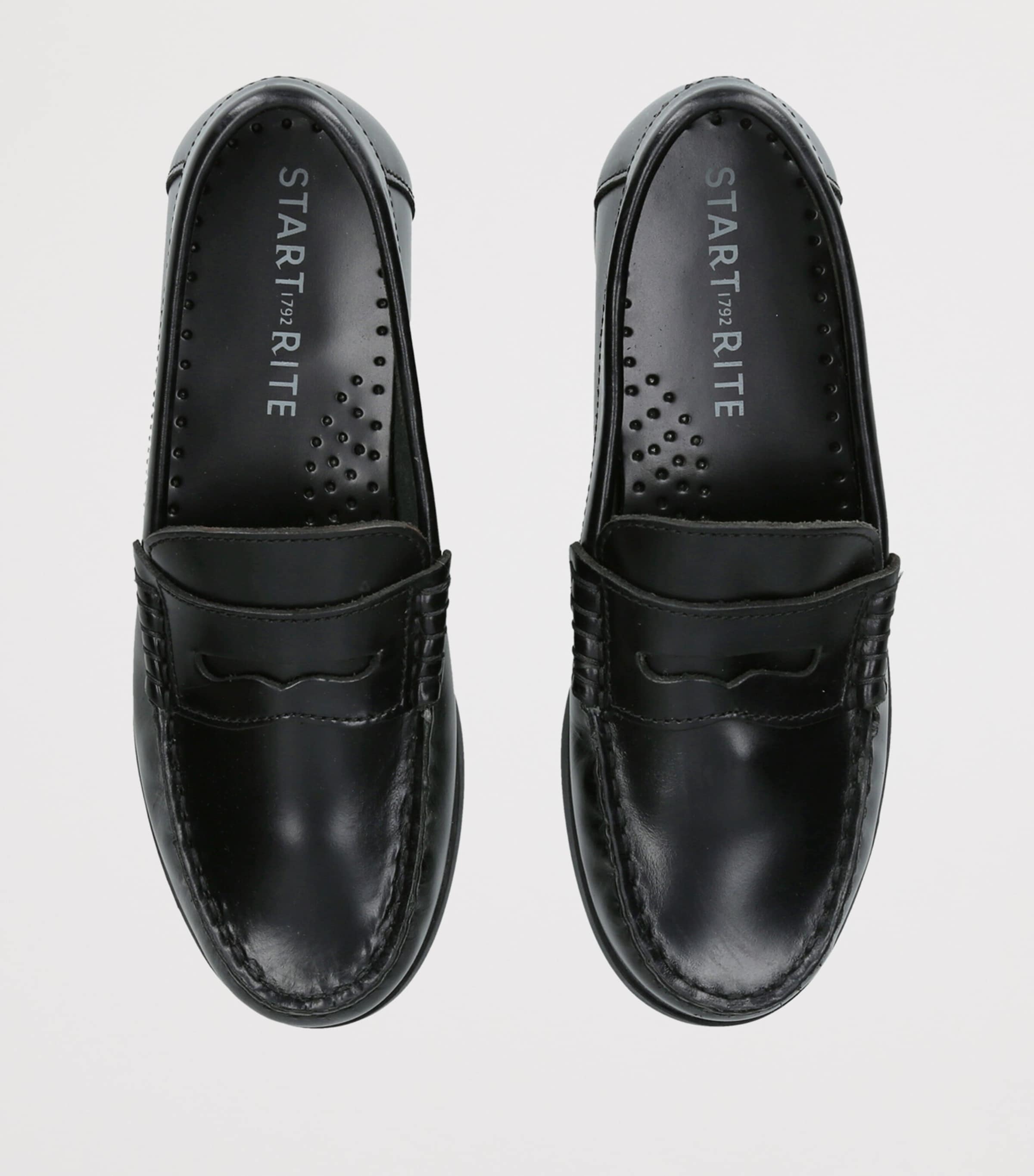 Start-Rite Leather Penny Loafers Black Image 4