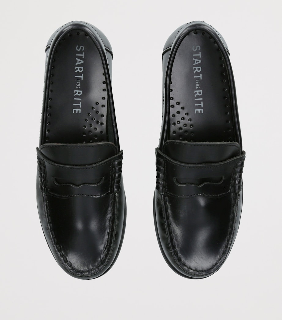 Start-Rite Leather Penny Loafers Black Image 4