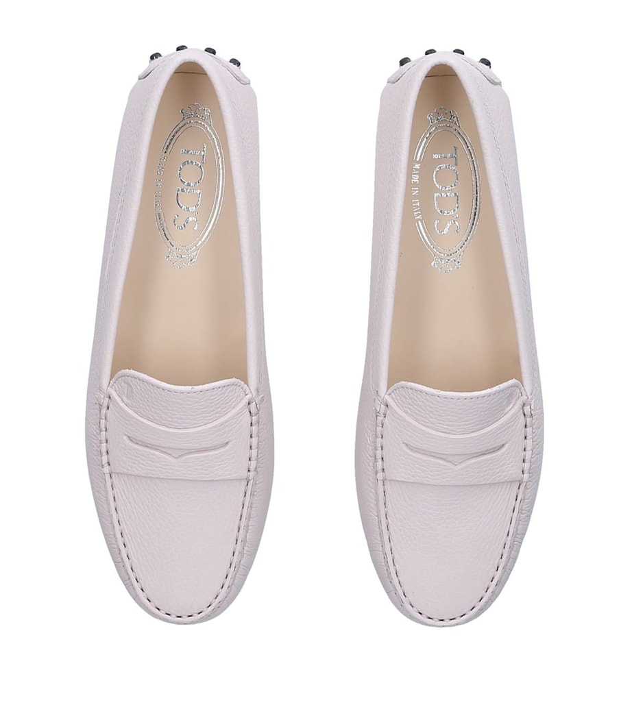 Tod's Leather Gommino Driving Shoes Bone Image 6