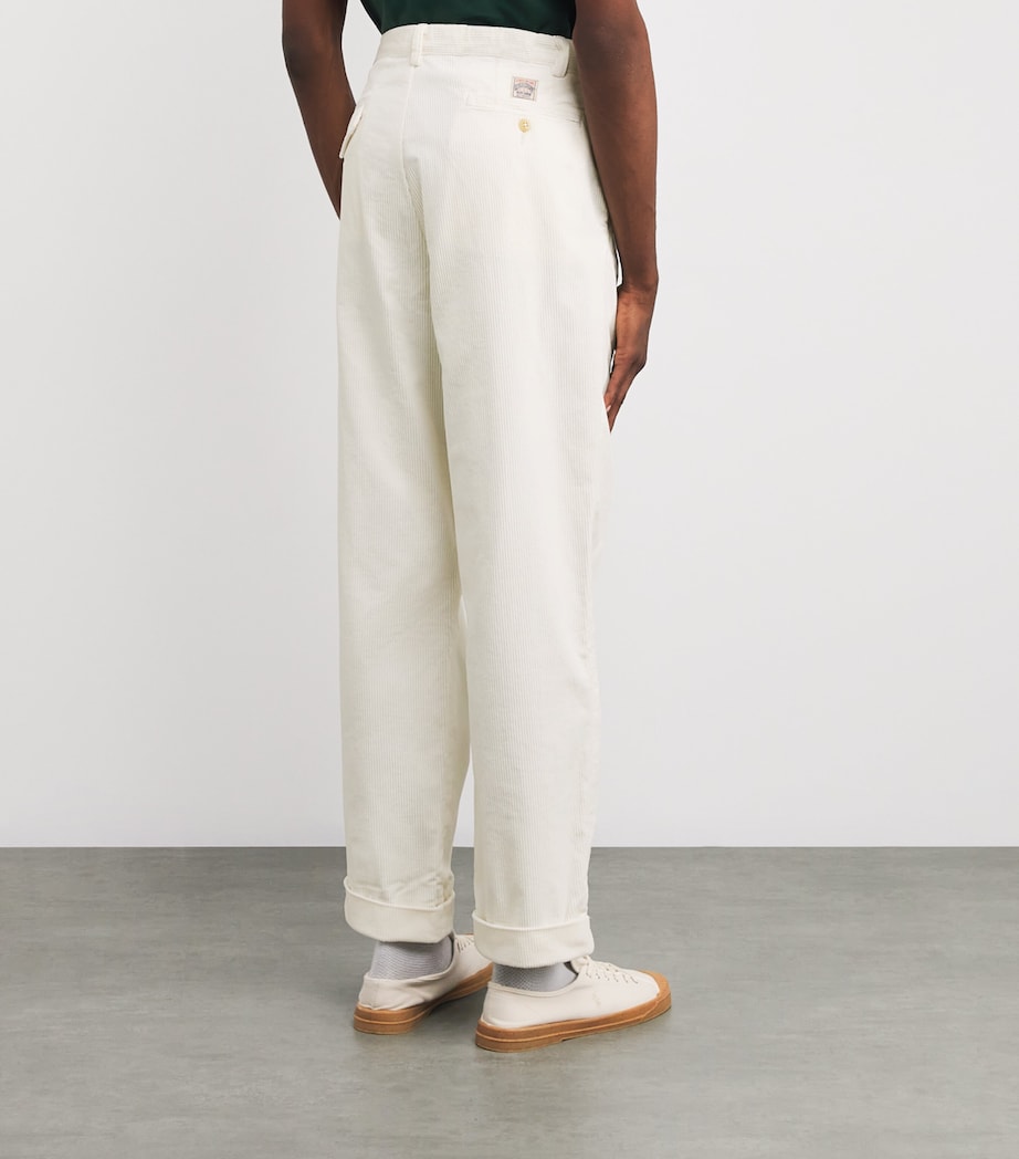 Corduroy Whitman Trousers WHITE Image 4