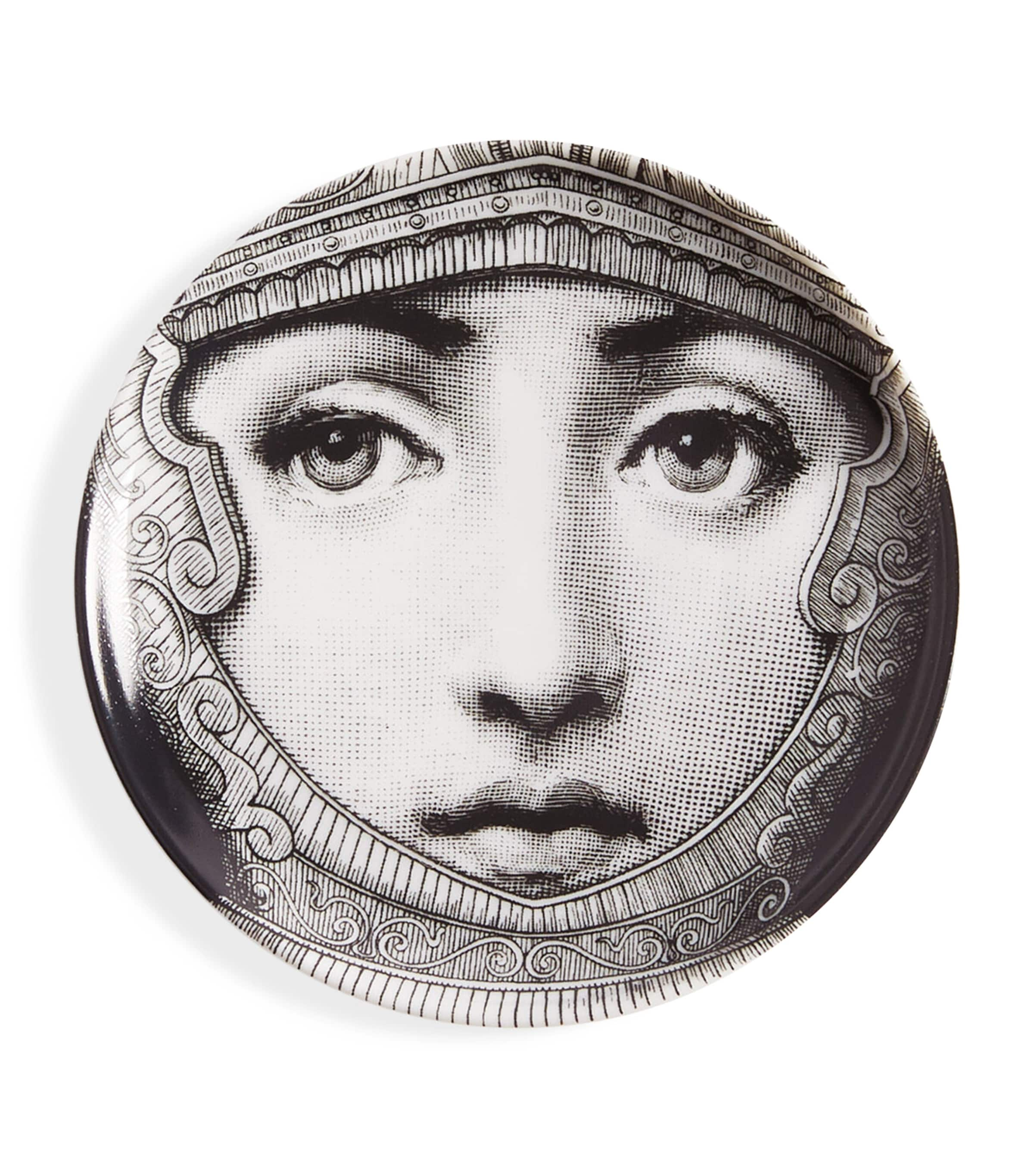 Fornasetti Tema E Variazioni No. 95 Coaster In Black