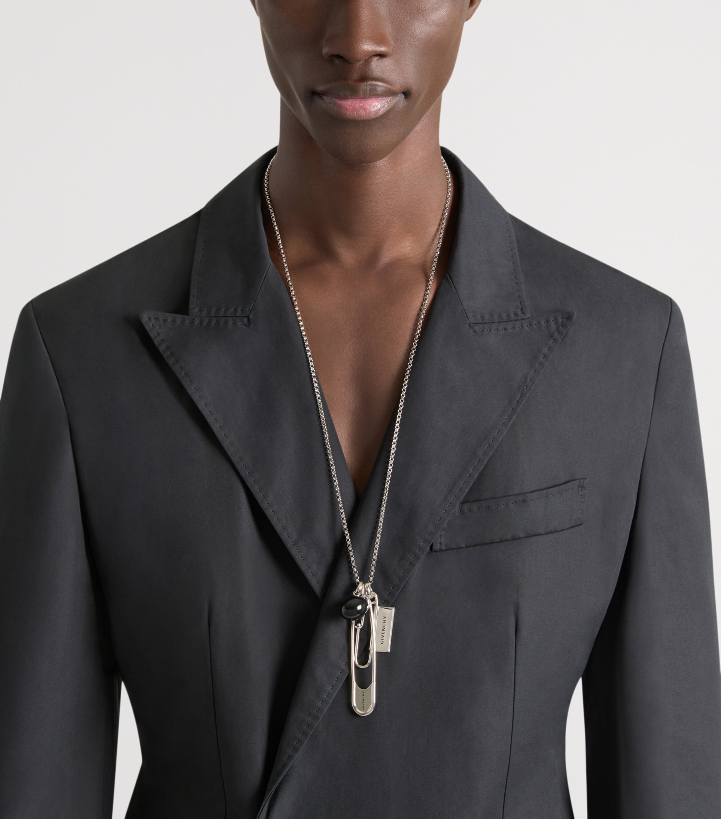 Givenchy Safety Pin Charm Necklace Image 2