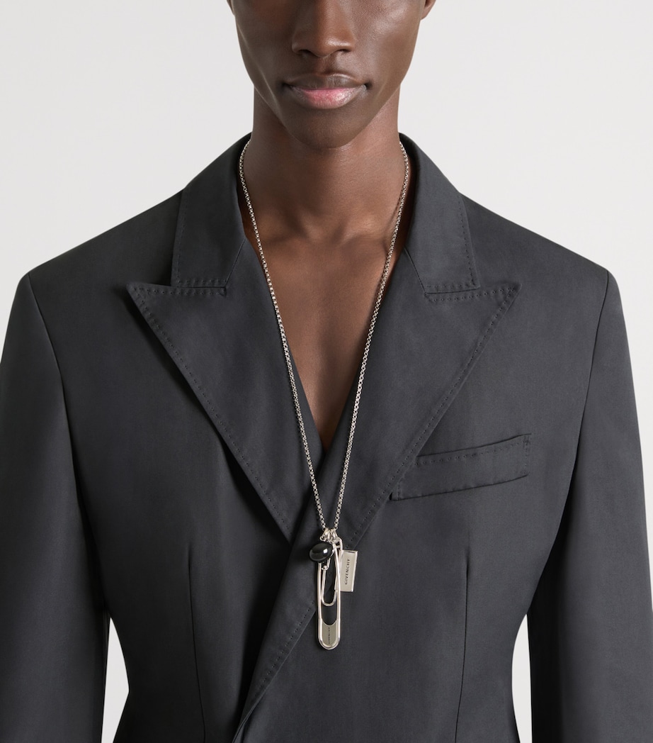 Givenchy Safety Pin Charm Necklace Image 2