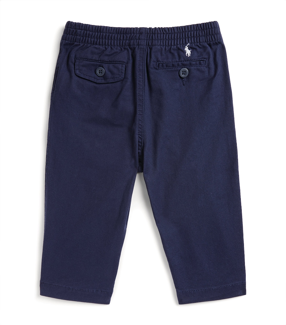 Cotton Elasticated Trousers (3-18 Months) NEWPORT NAVY Image 3