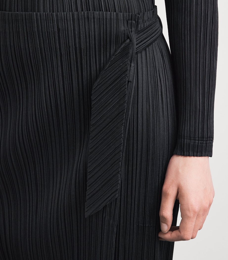 Pleats Please Issey Miyake Womens Façade Trousers Black Image 3