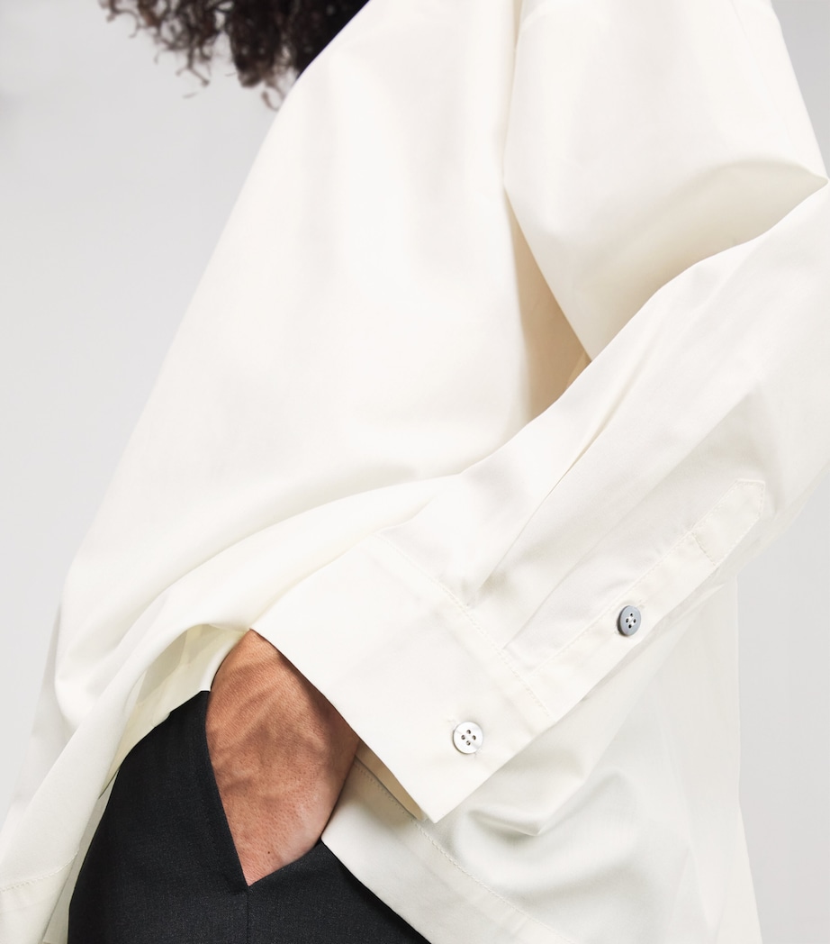 Cotton Side-Seam Shirt IVORY Image 6