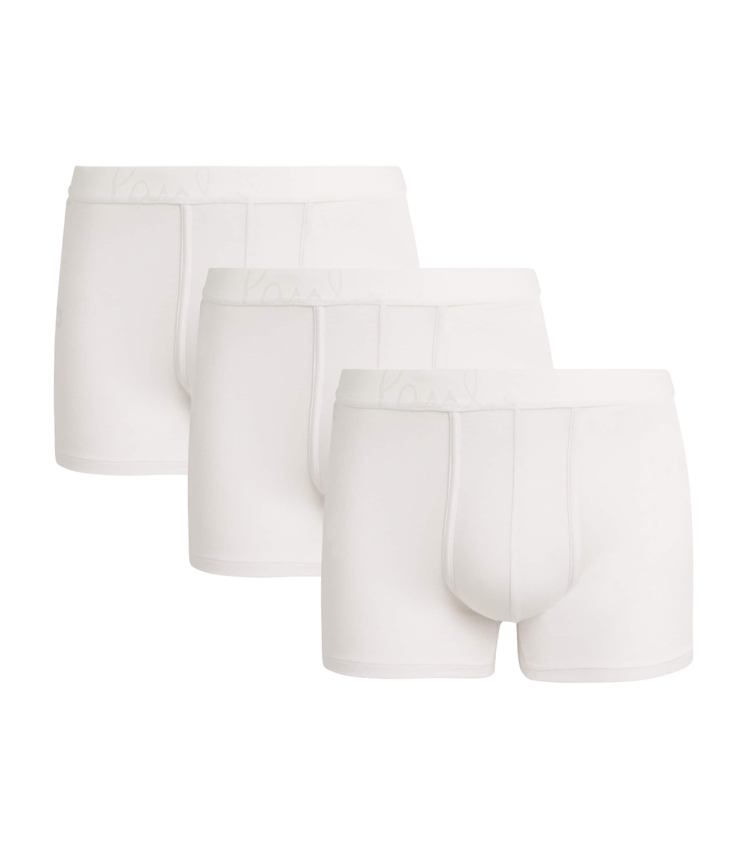 Paul Smith White Comfort Boxer Briefs Three Pack In White