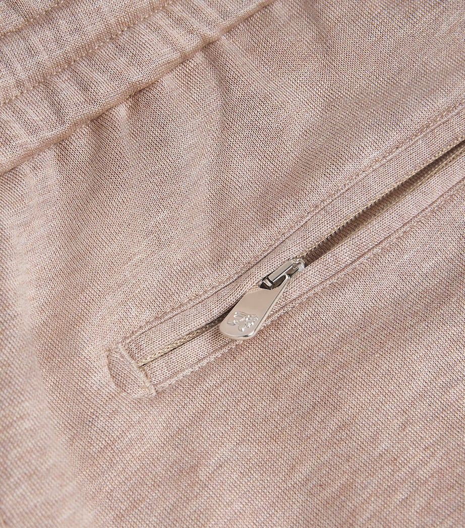 Jersey Drawstring Trousers 4 BEIGE Image 5