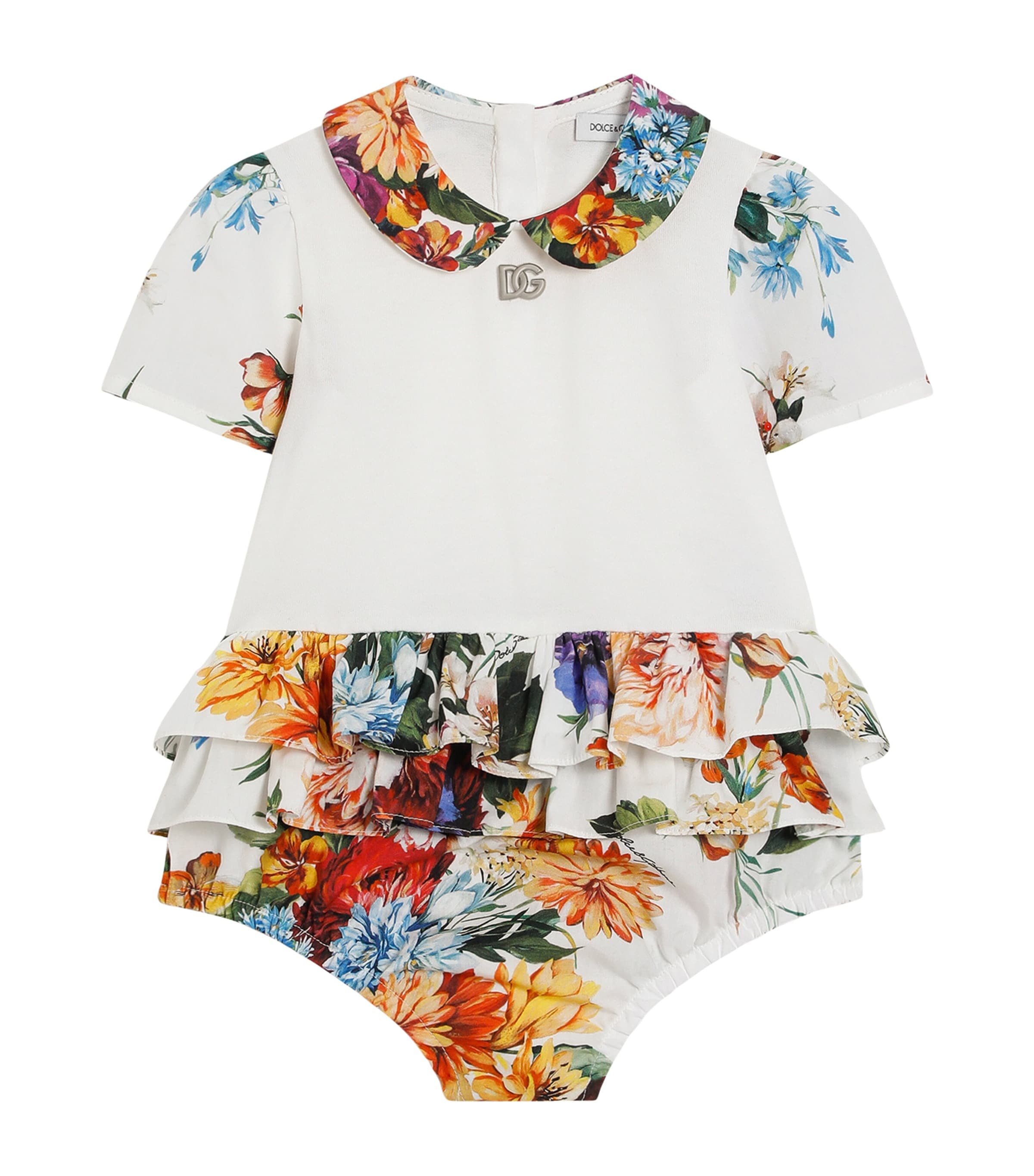 Dolce & Gabbana Kids' Cotton Floral Romper