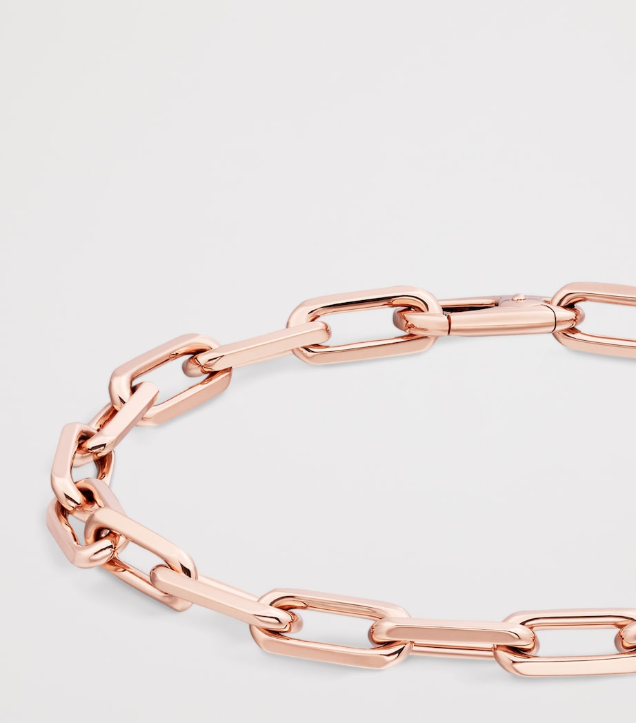 Medium Rose Gold Santos de Cartier Chain Bracelet ROSE GOLD Image 2