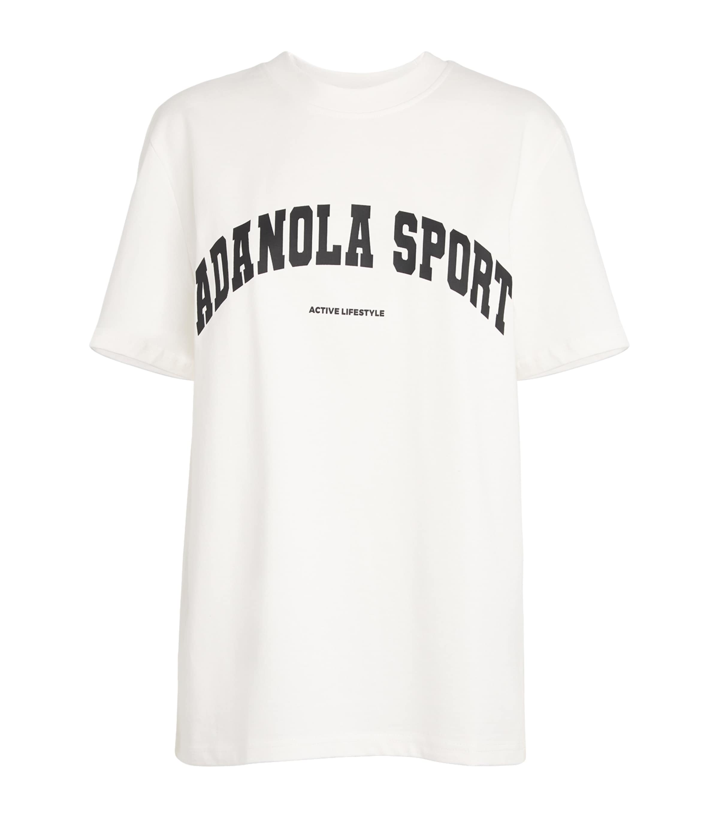 国内発送【ADANOLA】LoversClub Short Sleeve Oversized T-shirt Adanola Running Short Sleeve Oversized T-shirt - White