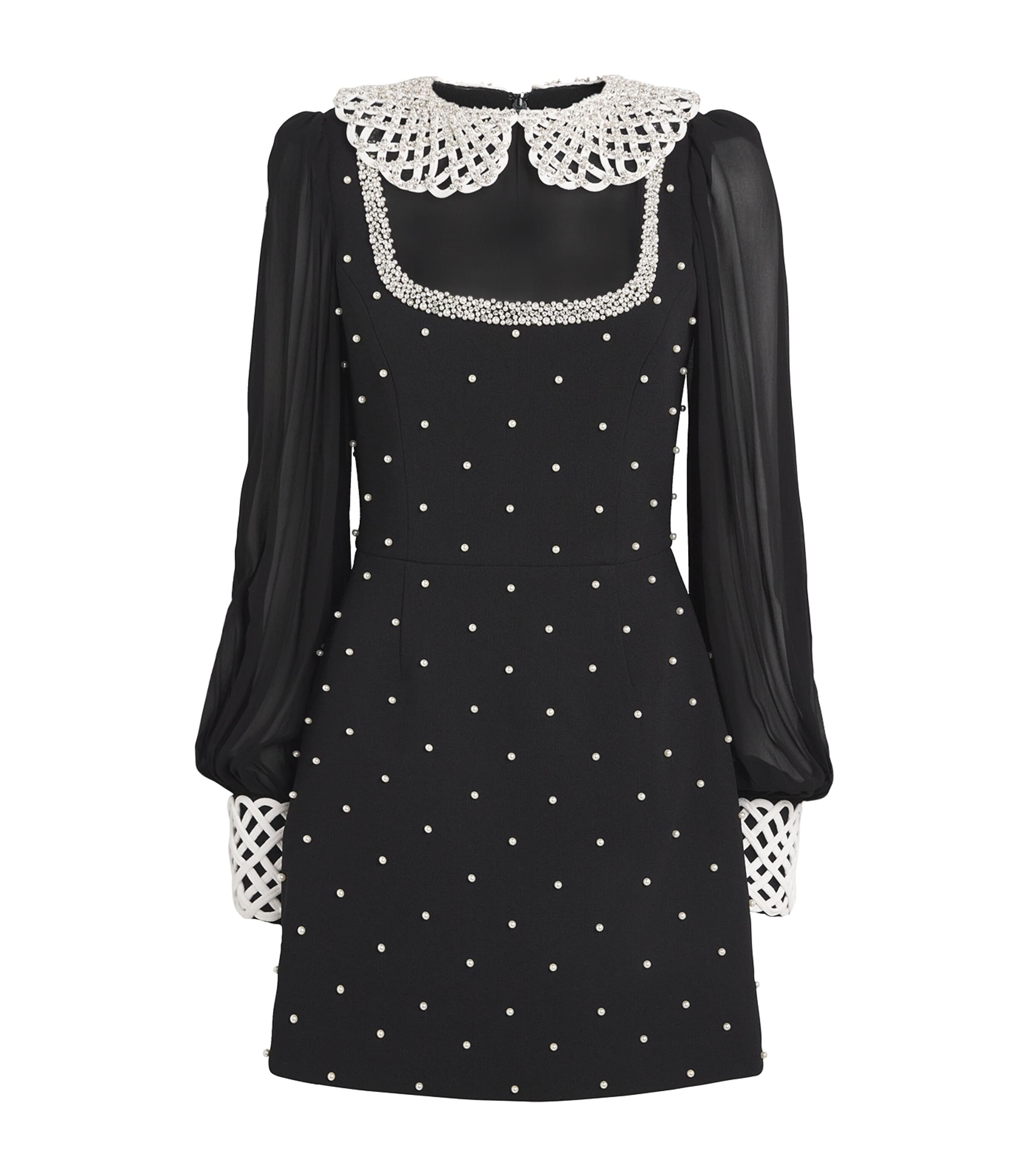 Rebecca Vallance Embellished Alivia Mini Dress In Black