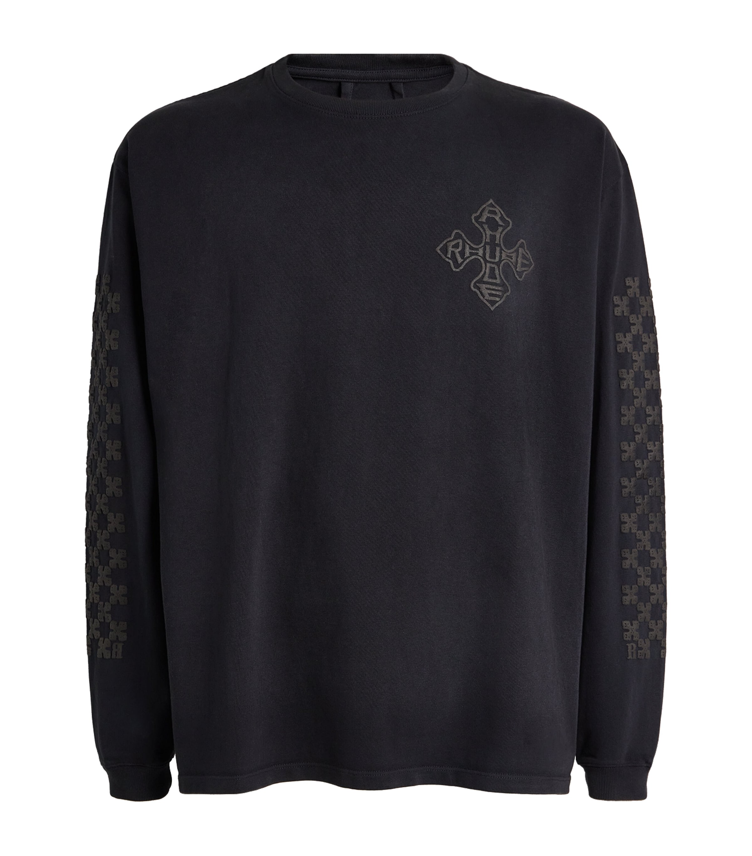 RHUDE COTTON CROSS LONG-SLEEVE T-SHIRT