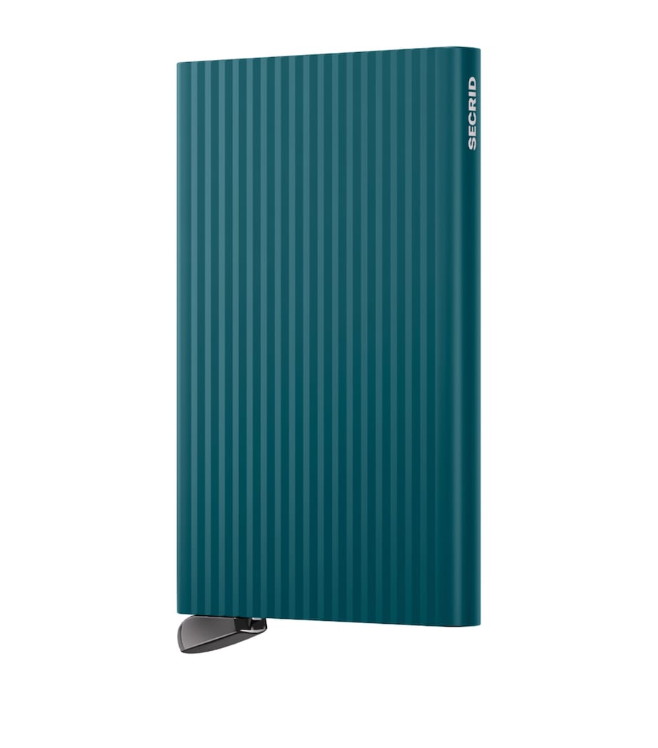 Fluted Aluminium Cardprotector TEAL Image 1
