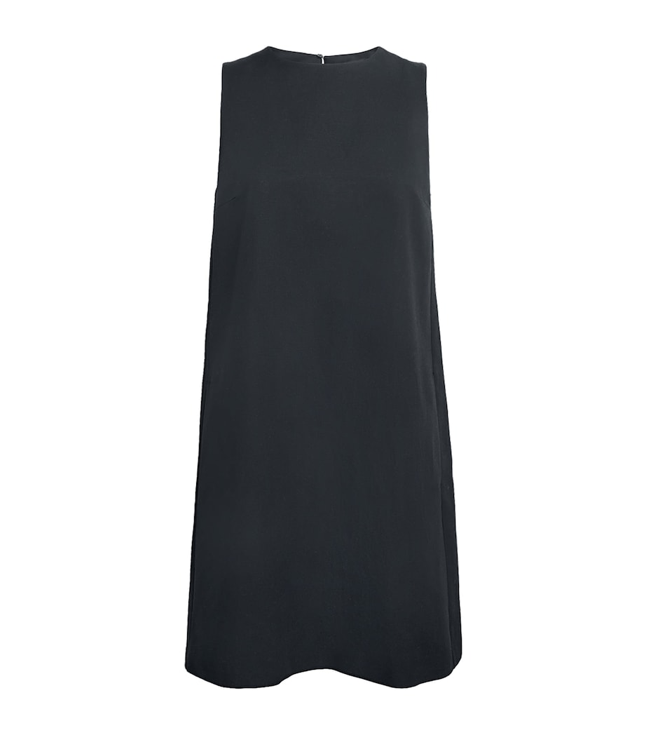 Cotton-Linen Mini Dress BLACK Image 1
