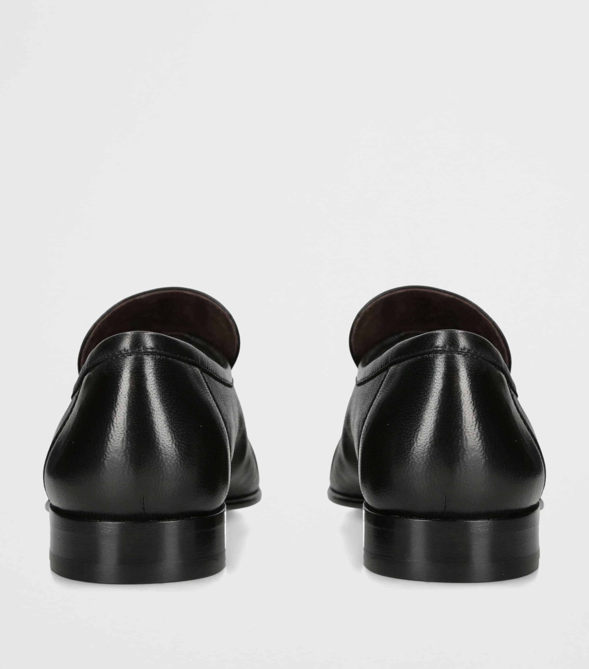 The Row Soft Moccasin Two Leather Loafers Black Image 2
