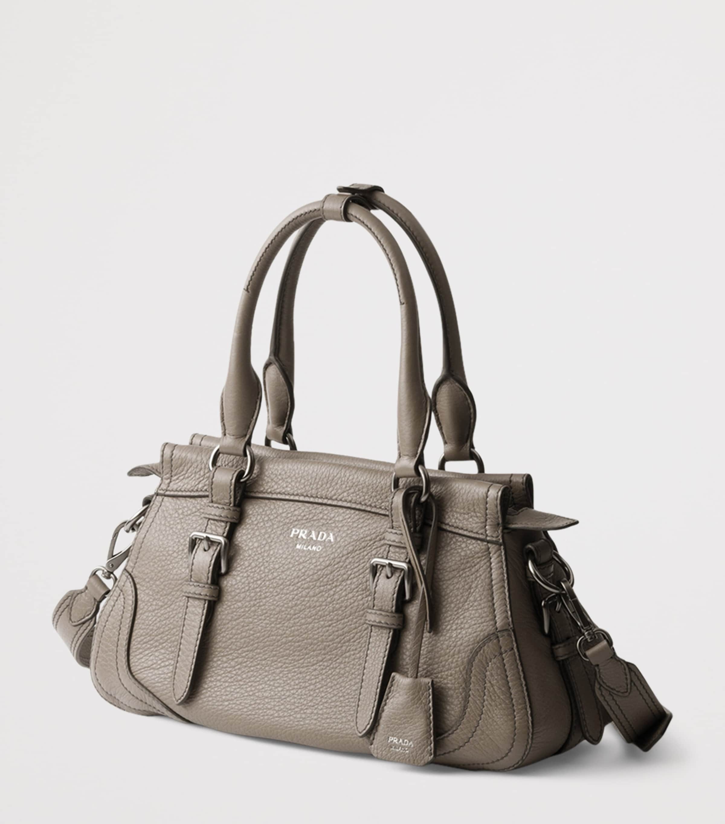 Large Leather Top-Handle Bag F0572 Image 2