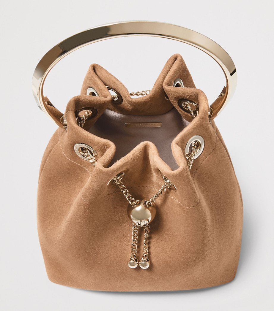 Leather Bon Bon Top-Handle Bag TOFFEE/LIGHT GOLD Image 5