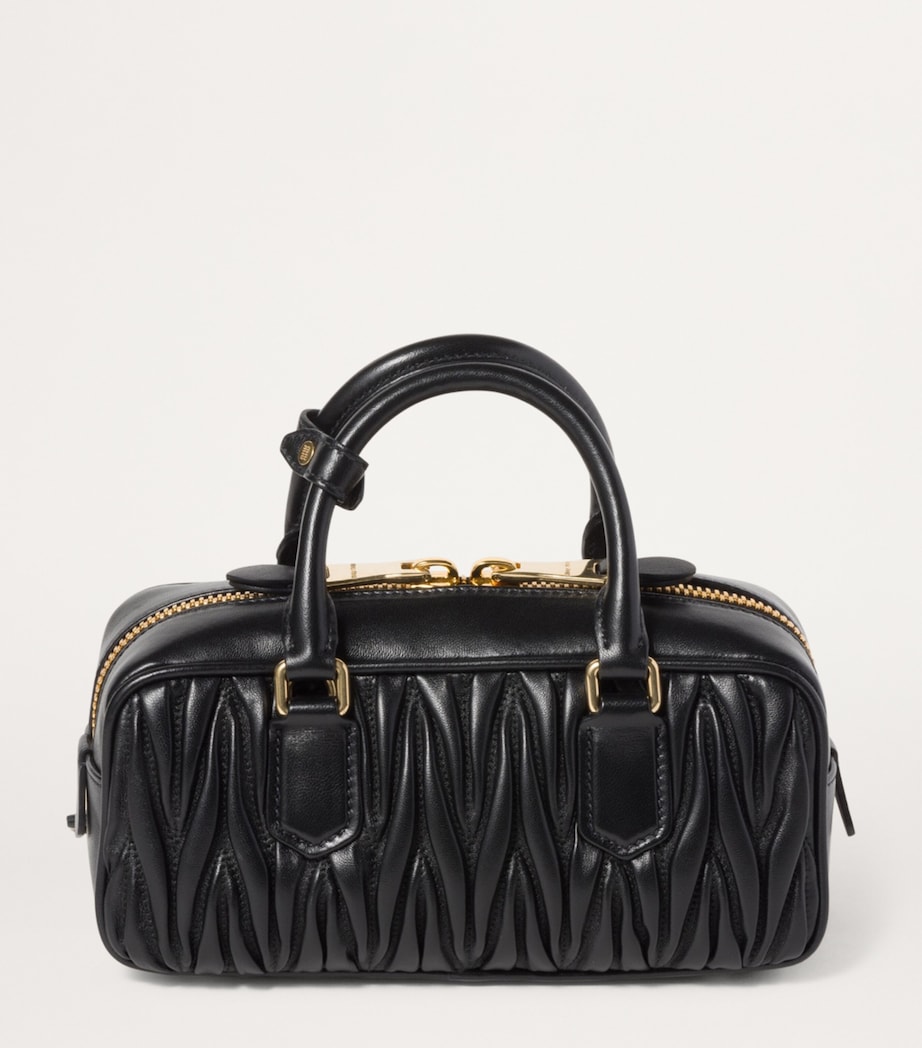 Matelassé Leather Arcadie Top-Handle Bag F0002 Image 3