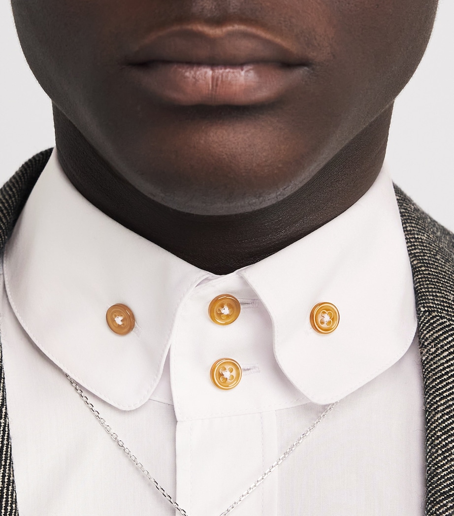 Cotton 2-Button Krall Shirt A401 WHITE Image 6