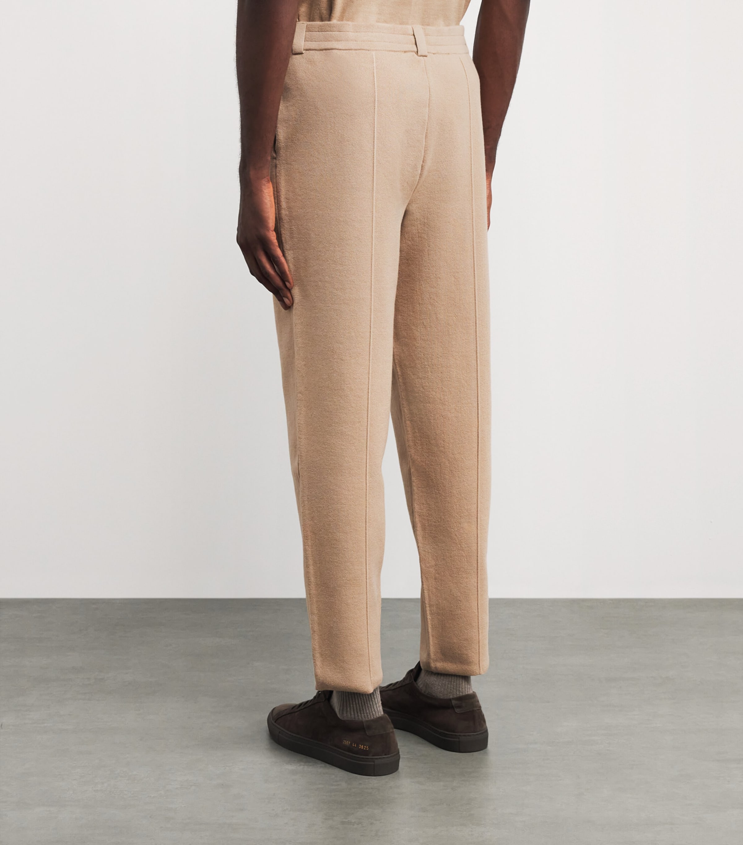 Falke Mens Organic Cotton Milano Trousers Seasame Image 5