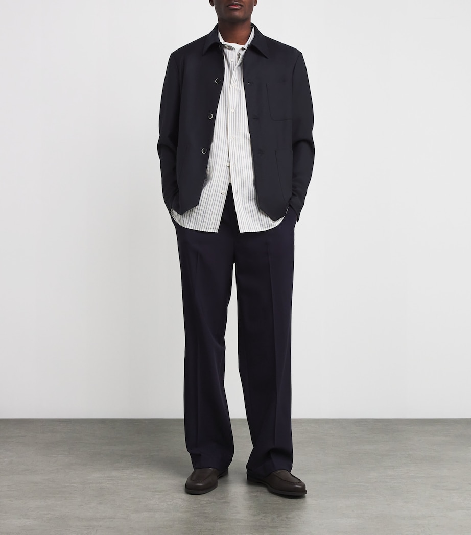 Cotton Twill Jacket 170 NAVY Image 2