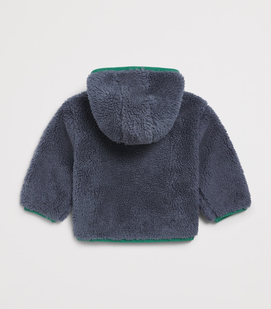 Stella McCartney Kids Fleece Superhero Jacket (3-36 Months) Air Force Blue Image 2