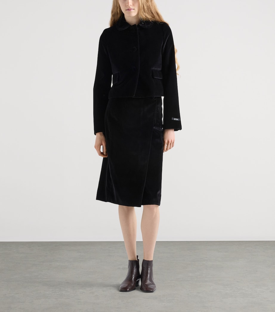 Velvet Bomber Jacket F0002 Image 2