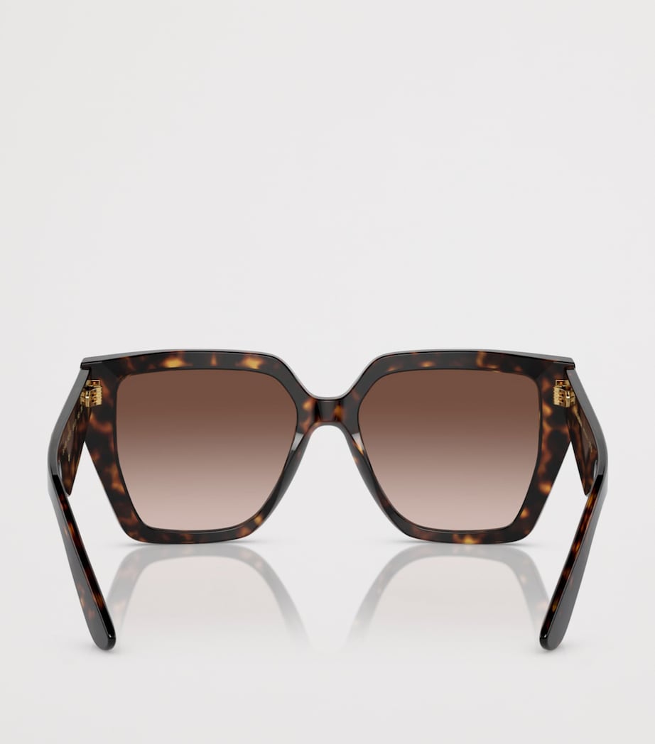 Dolce&Gabbana Tortoiseshell Oversized Square Sunglasses Brown Image 4